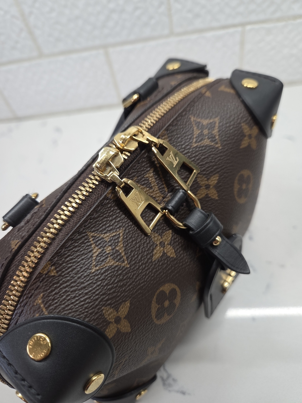 Louis Vuitton Monogram Petite Malle Souple Crossbody Bag - Excellent - Picture 6 of 16